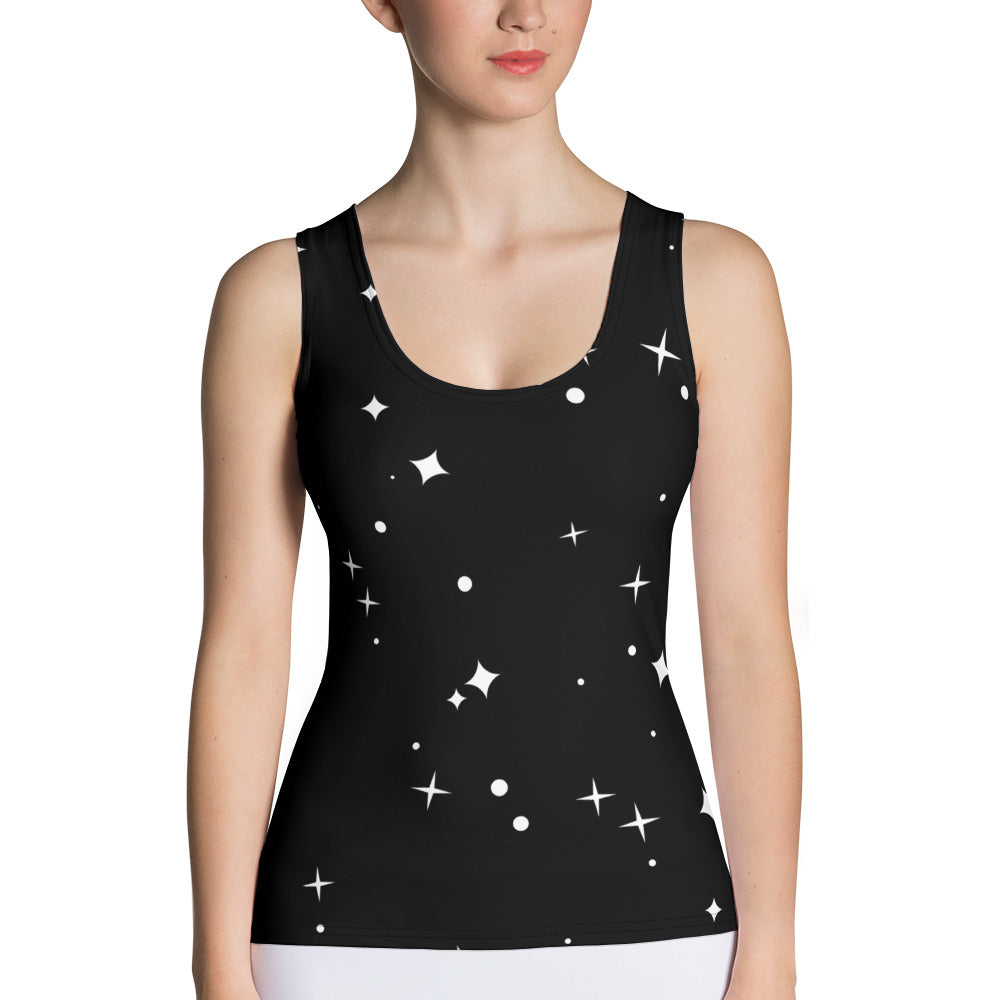 Galaxy Stars (form-fitting) Tank-Top