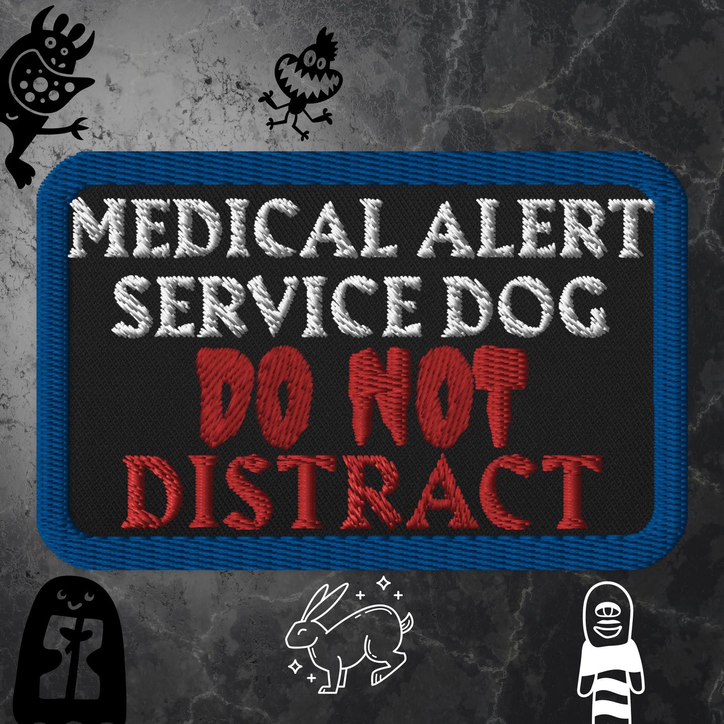 Medical Alert SD DO NOT DISTRACT Patch