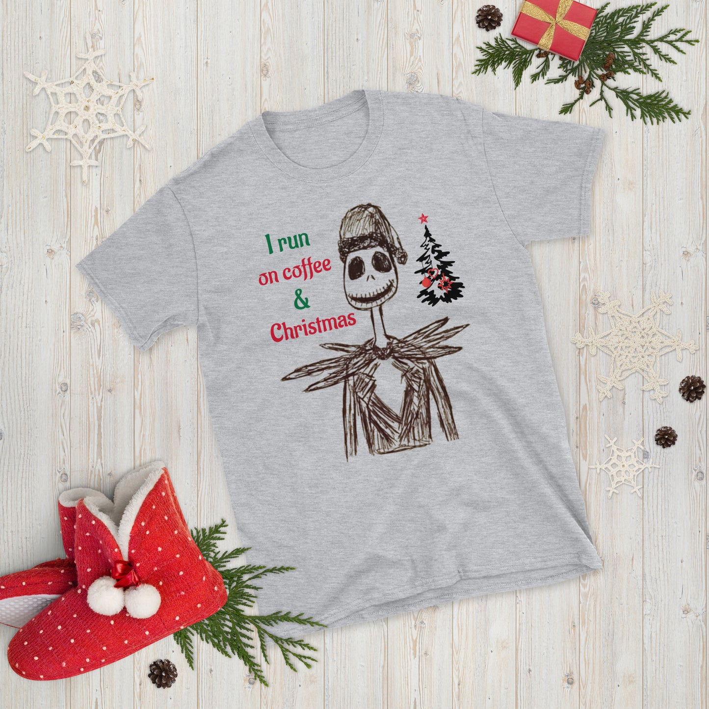 Jack Skelly "I run on coffee & Christmas" T-Shirt