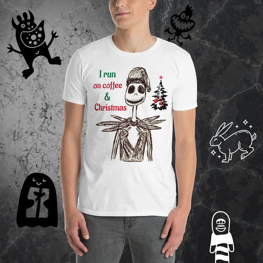 Jack Skelly "I run on coffee & Christmas" T-Shirt