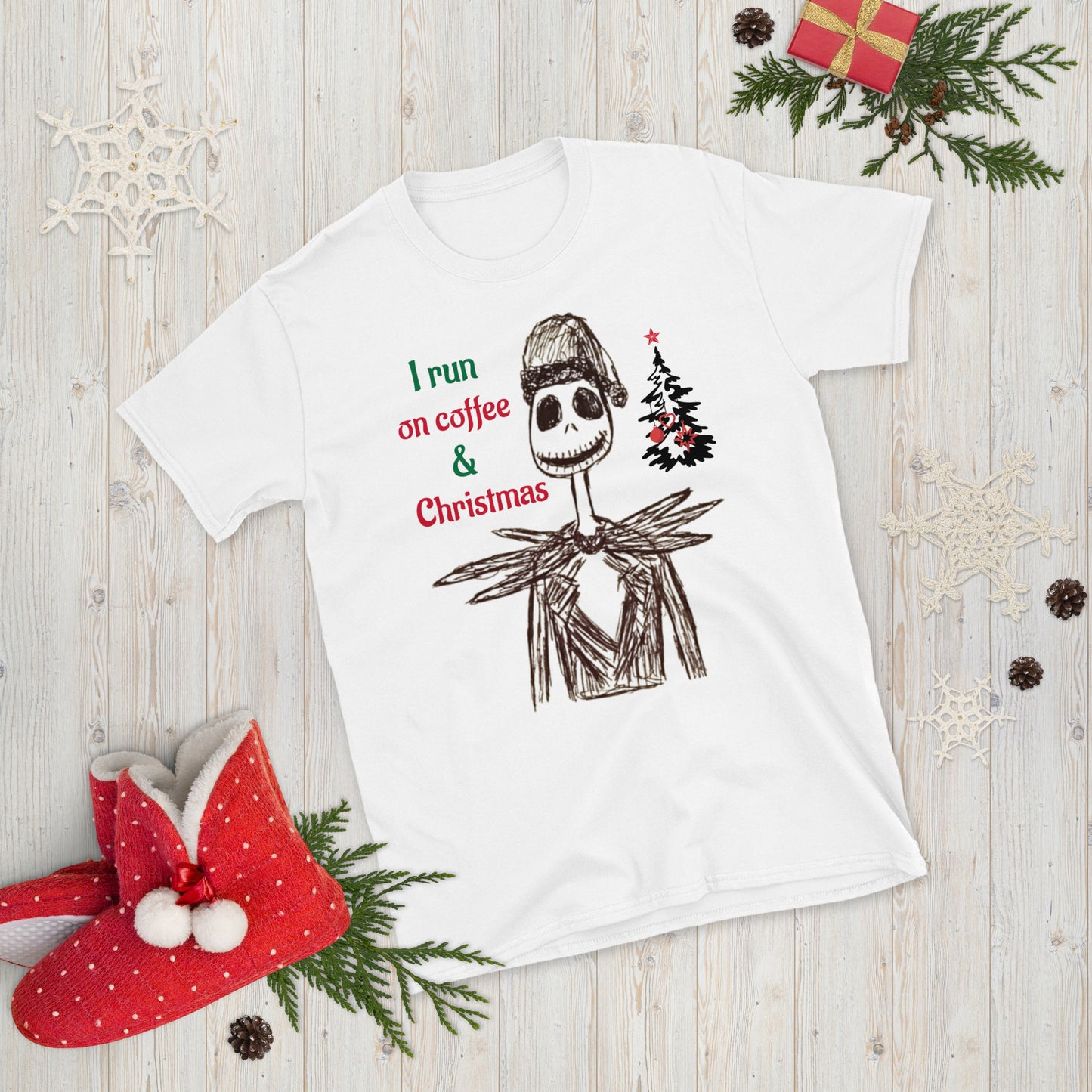 Jack Skelly "I run on coffee & Christmas" T-Shirt