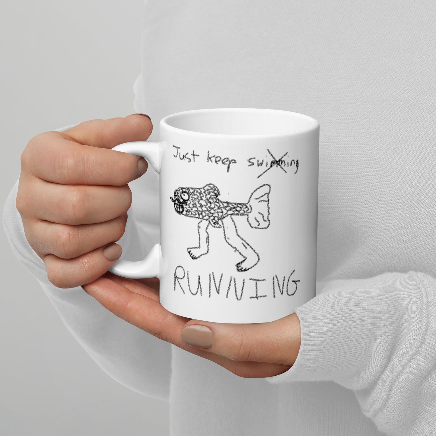 Just Keep xSwimmingx Running Mug