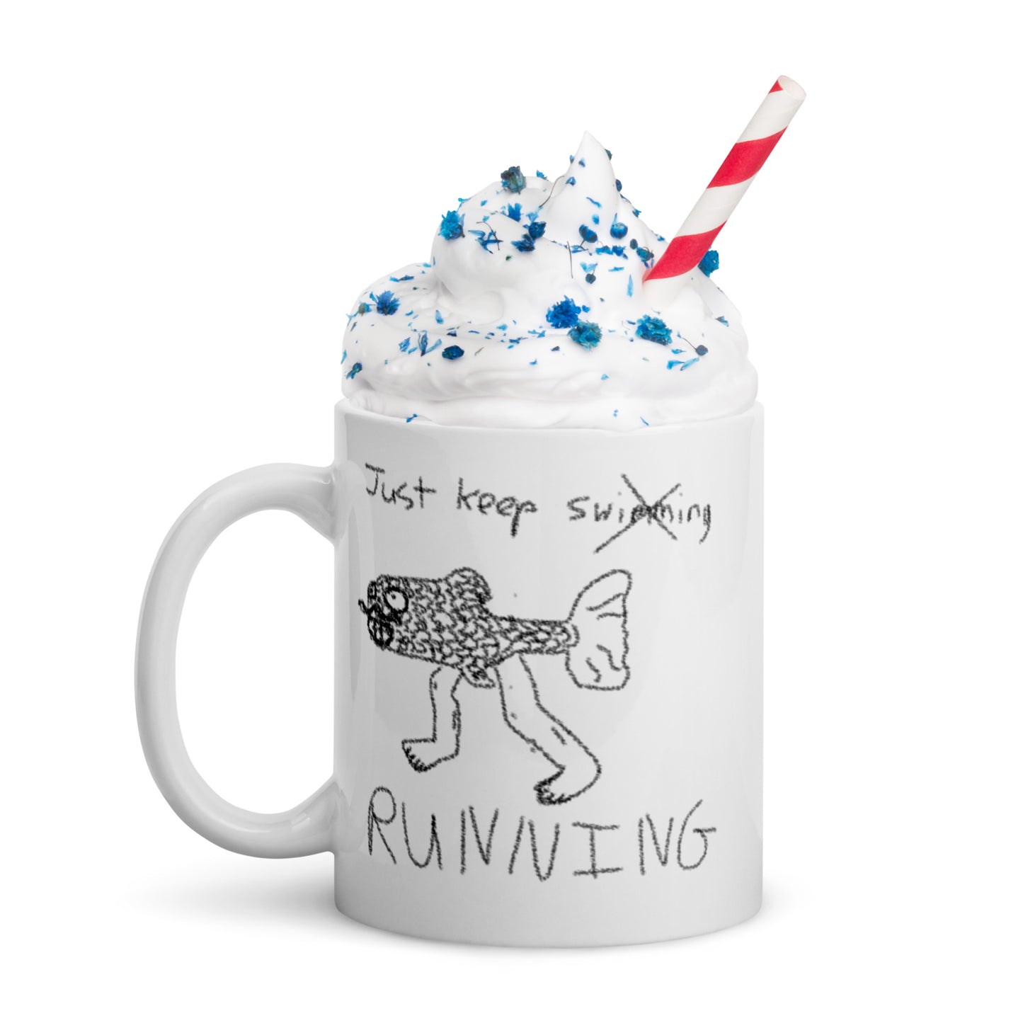 Just Keep xSwimmingx Running Mug